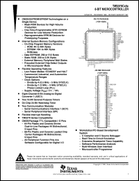 TMS370C156AFNT Datasheet