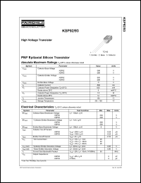 KSP92 Datasheet