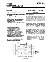 CS8900A-IQ3 Datasheet
