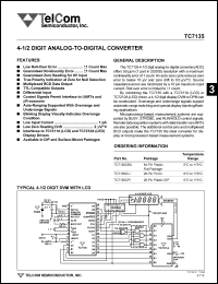 TC7135CLI Datasheet