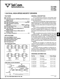 TC1427CPA Datasheet