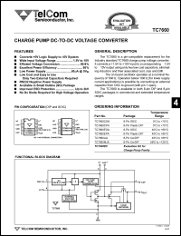 TC7660SCOA Datasheet