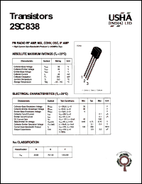 2SC838 Datasheet