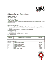 BU208D Datasheet