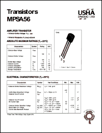 MPSA56 Datasheet