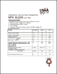 BU205 Datasheet