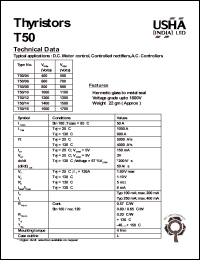 T50/16 Datasheet