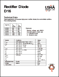 D16/08 Datasheet