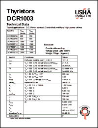 DCR1003SF18 Datasheet