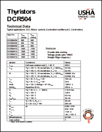 DCR504/06 Datasheet