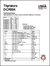 DCR504/10 Datasheet
