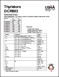 DCR803/10 Datasheet