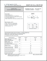 MUR160 Datasheet