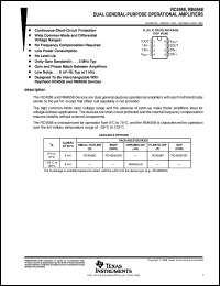 RC4558PSR Datasheet