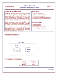 L78L15 Datasheet
