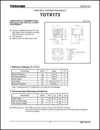 TOTX173 Datasheet