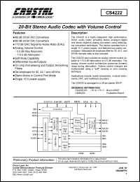 CS4222 Datasheet