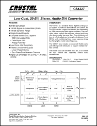 CS4327 Datasheet