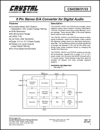 CS4333 Datasheet