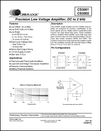 CS3001-IS Datasheet