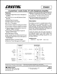 CS4201 Datasheet