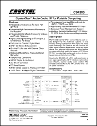 CS4205-KQ Datasheet