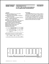V436416S04VTG-75 Datasheet