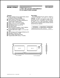 V43644YO4VCTG-10PC Datasheet