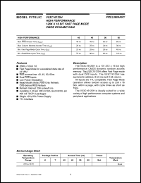 V53C16125HT50 Datasheet