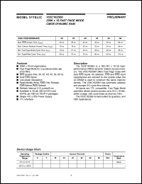 V53C16256HT30 Datasheet