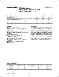 V53C832LTQ40 Datasheet