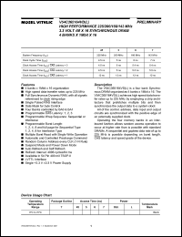 V54C365164VC-6T Datasheet