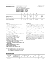V58C2128804SXT6 Datasheet