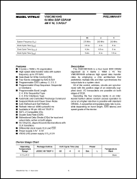 V58C365164SAT5 Datasheet
