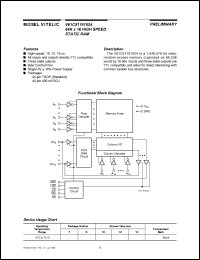 V61C51161024-10K Datasheet