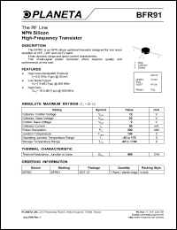 BFR91 Datasheet