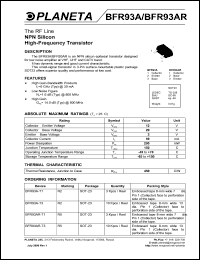 BFR93A-T1 Datasheet