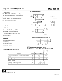 MSL-194UR Datasheet