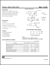 MSL-174UYL Datasheet