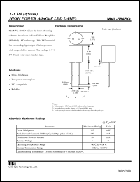 MVL-584UOL Datasheet