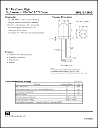 MVL-5A4UOL Datasheet