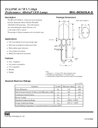 MVL-663UOLK-S Datasheet
