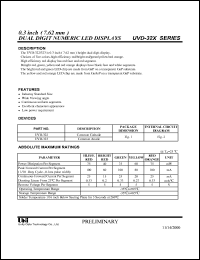 UVD-322HR Datasheet