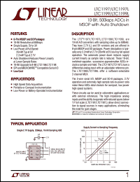 LTC1197LCMS8 Datasheet