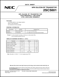 2SC5801-T3 Datasheet