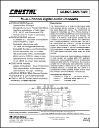 CS4925-CL Datasheet