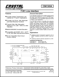 CS61305A-IL1 Datasheet