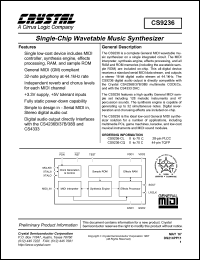 CS9236-CL Datasheet