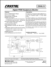 CS44L10-KZ Datasheet