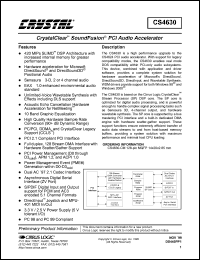 CS4630-CM Datasheet